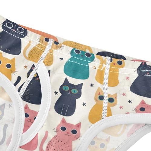 Wusikd Cats Big Eyes Boys' Underwear Cotton Cute Boys Briefs Soft Toddler Underwear 2T4