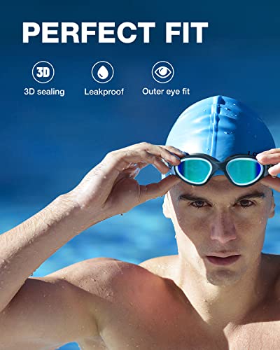 Image of ZIONOR Swim Goggles, Upgraded G1 Polarized Swimming Goggles Anti-Fog for Adult Men Women