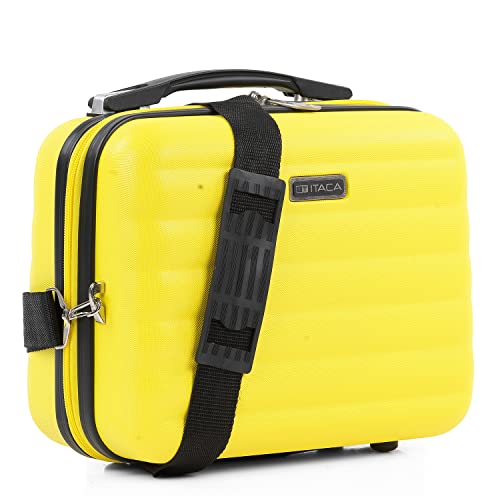 Itaca - Neceser Viaje - Neceser De Viaje Mujer Rígido - Neceser Mujer - Neceser Viaje Mujer De Material Ligero Y Resistente. Estuche Maquillaje Juvenil Resistente. 71235, Amarillo Itaca - Neceser Viaje - Neceser De Viaje Mujer Rígido - Neceser Mujer - Neceser Viaje Mujer De Material Ligero Y Resistente. Estuche Maquillaje Juvenil Resistente. 71235, Amarillo