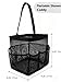 FADTOP Mesh Shower Caddy Bathroom Portable College Dorm Essentials for Girls Guys Shower Tote Beach Camp Travel Hanging Toiletry Bag Black