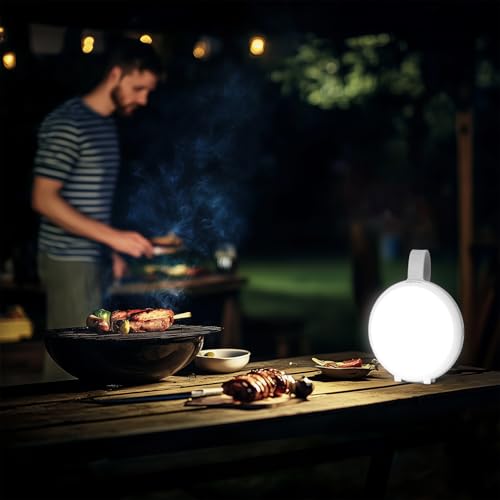 Image of amazon basics Rechargeable 180 3.7V 2400Mah Light Lantern | 3-in-1 Multi-Mode | Replaceable Battery & Type-C Charging : Amazon.in: Sports, Fitness & Outdoors, White