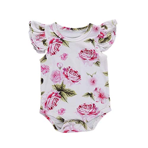 Conjunto de roupas para bebês recém-nascidos, manga curta, floral, vestido de tutu, roupas de verão,