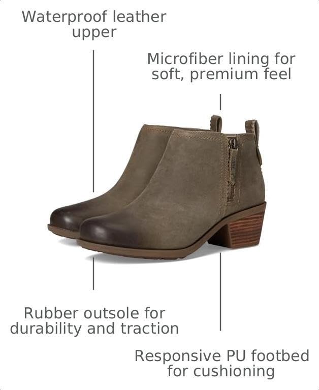 Image of TEVA Women's Anaya Bootie RR Ankle Boot, Desert Taupe, 9