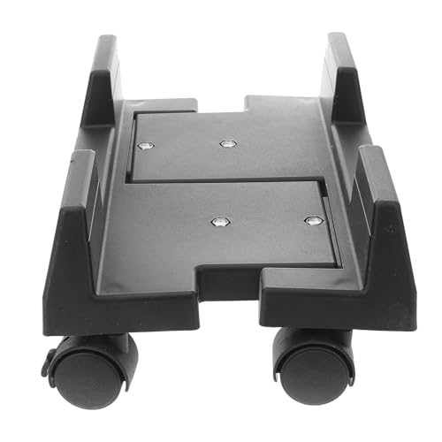 LIFKOME コンピュータケースホルダー キャスター付きスタンド 耐荷重プラスチック製 大型デスクトップタワー対応 移動簡単 ホームオフィス