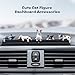 CNTVO Cat Car Interior Accessories, Set of 5 Dashboard Decorations, Cute Cat Car Decorations Rearview Mirror Ornament for Women Girls