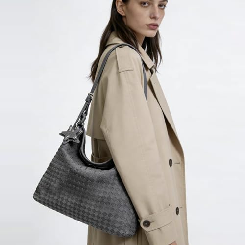 Bolso Frosted para mujer, tipo Hobo Satchel miniatura 2