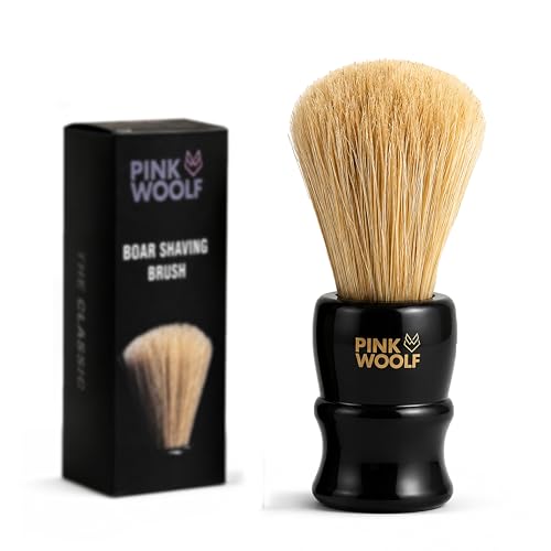 Pink Woolf Boar Shaving Brush for Men
