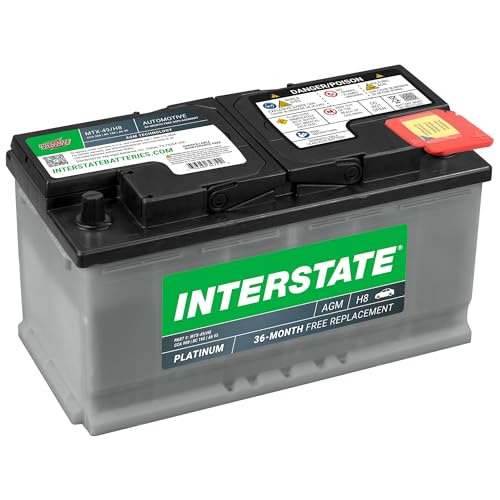 Image of Interstate Batteries Car Battery 12V 95Ah 900CCA Group H8, 49 AGM