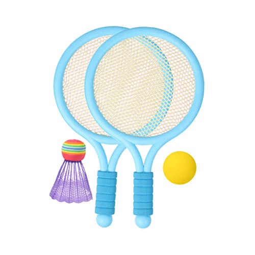 TOBBOMEY 1Set Badminton Set Lightweight Racket Set with Skid Handle for Outdoor and Indoor Play for Ages and Up for Family Fun and Parent Interaction