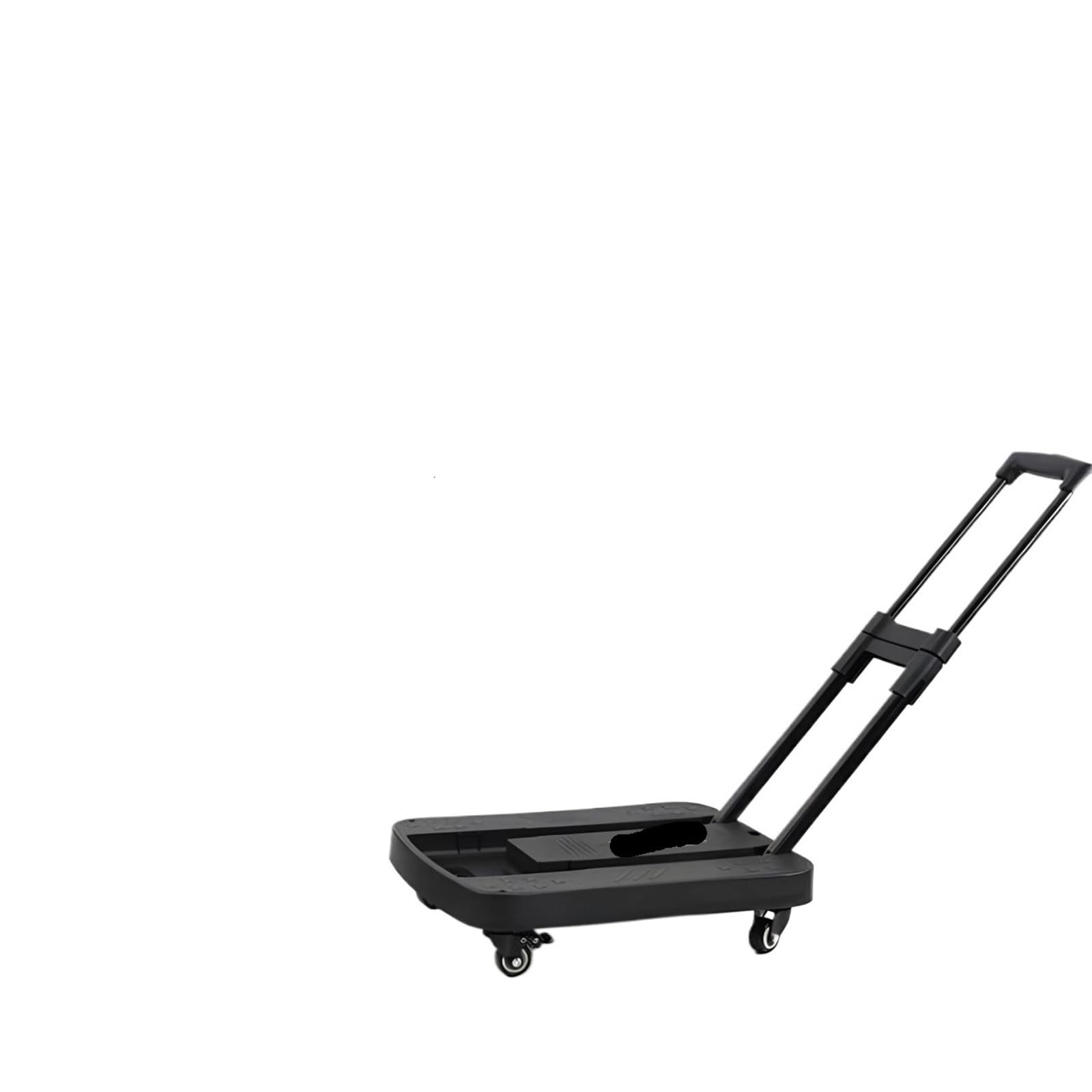 Przenośny składany wózek ręczny wielokolorowy aluminiowy wózek (czarny 5 kółek 100 kg Capaci) - lekki, ciężki, idealny na zakupy i podróż