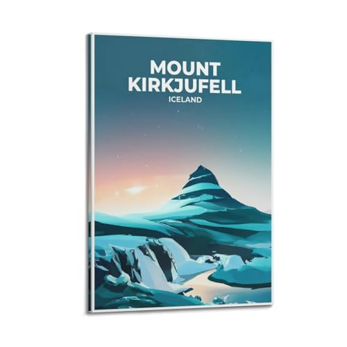 Toile Islande Mount Kirkjufell pour créer une ambiance zen dans votre chambre à coucher