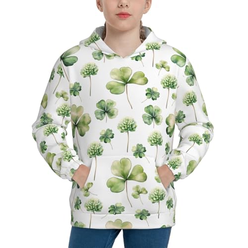 St Patrick's Day3 Kid Hoodies Boys Sweatshirts Girls Pullover with Pocket