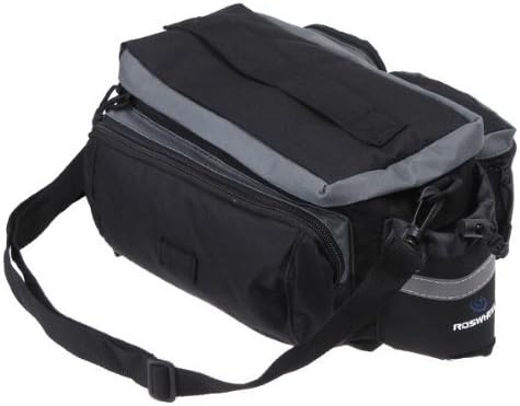 Black Multi-functional Bicycle Rear Seat Trunk Bag Shoulder Handbag Bag Pannier
