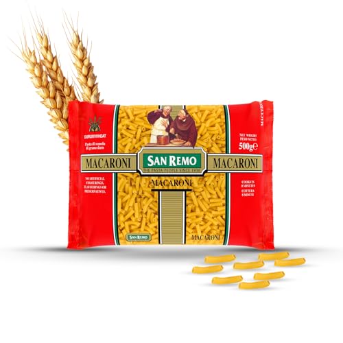 Image of San Remo Macroni Pasta- 500gms | Durum Wheat Semolina | No Maida | 100% Australian ingredients | Hollow Tubes Perfect for Salads & Bakes | Vegan-Friendly