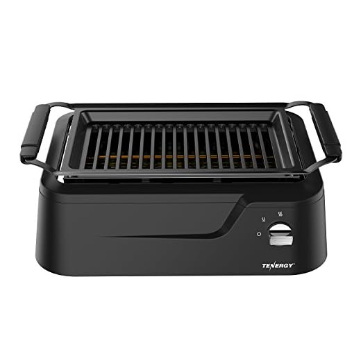 Tenergy Redigrill Smoke-Less Infrared Grill, Indoor Grill, Heating Electric Tabletop Grill, Non-Stick Easy to Clean BBQ Grill, for Party/Home, ETL Certified