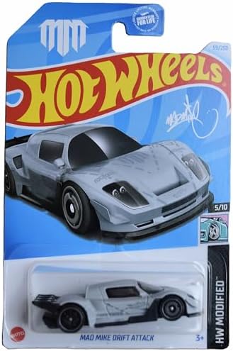 Matchbox Hot Wheels Mad Mike Drift Attack, HW Modified 5/10 [Gray] 59/250