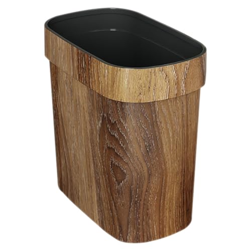 Caneca de basura plástica coreana de 1.15 lb color marrón claro