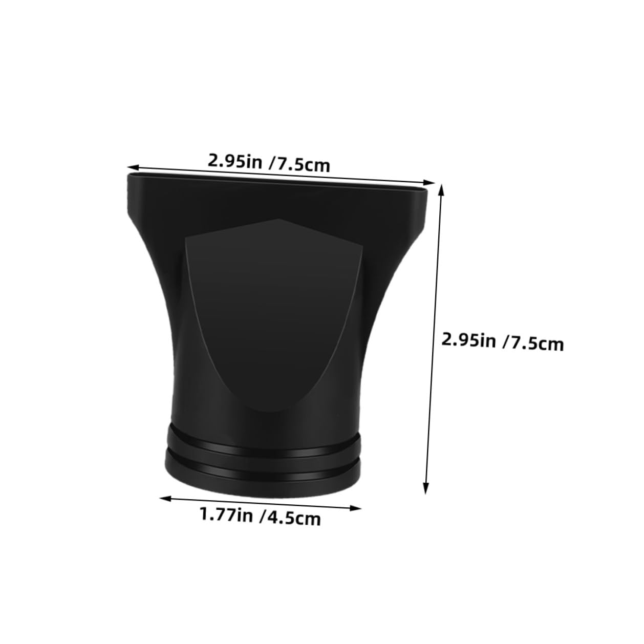 Mobestech 15pcs Hair Dryer Diffuser Nozzle Attachment Black Plastic Blow Dryer Concentrator Nozzles for 4-4.8cm Outlet Compatible with Home and Salon Styling