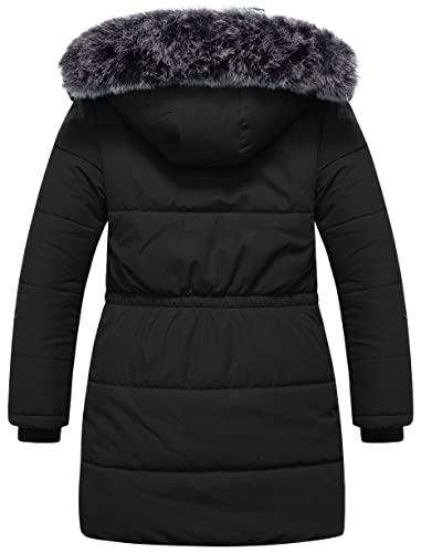 Chrisuno Girl's Long Parka Warm Winter Coat Water Resistant Quilted Puffer Jacket Snow Outwear2