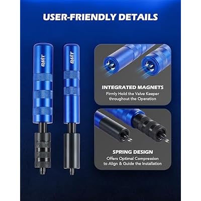 Orion Motor Tech Valve Spring Compressor Tool Kit, Valve Keeper Remover Installer Set with Valve Lapping Tools, Overhead Engine Valve Adjustment Tools for Valve Retainer Stem Seal Removal Installation
