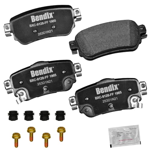 Image of Bendix Priority1 CFC1965 Ceramic Rear Brake Pads for Nissan LEAF 2025-2018, Qashqai 2023-2019, Rogue 2020-2018, Rogue Sport 2022-2019, X-Trail 2016, X-Trail 2020-2019, Renault Koleos 2020-2018