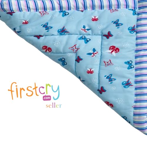 Image of Cotton Baby Sleeping Bed Set Godari Baby Cradle Mattress, Multi Purpose Cushioned Sleeping Mat for 0 to 2 Years, 77x55 cm, Washable and Reusable