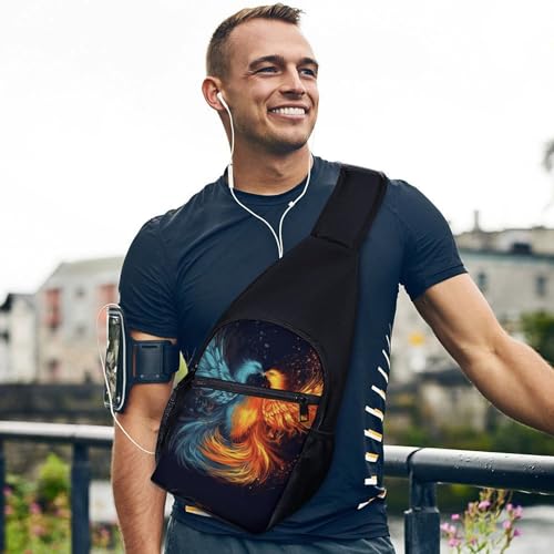 Bolso cruzado ligero Fire And Water Phoenix para hiking miniatura 3