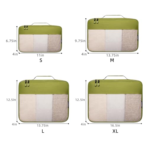 BAGAIL Clear Packing Cubes Packing Organizer for Travel Accessories Luggage suitcase2