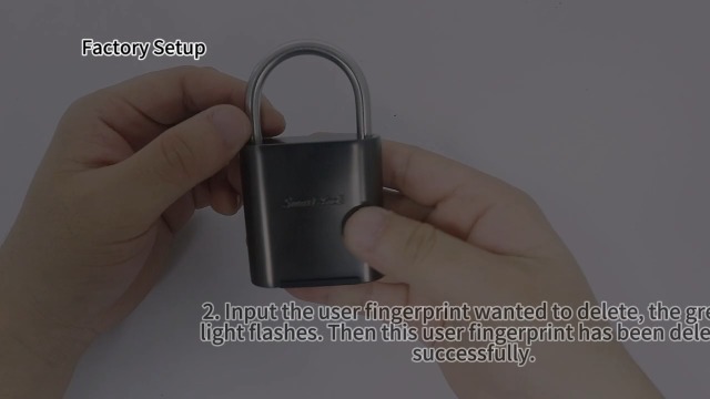 Biometric Fingerprint Padlock - Waterproof Smart Lock With Emergency Key