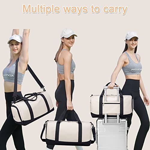 Sport Gym Duffle Travel Bag For Men Women Duffel With Shoe Compartment, Wet Pocket #TOP1