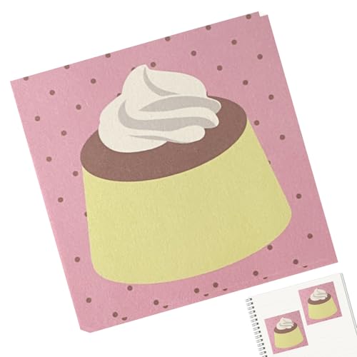 Genérico Scratch Memo Pads, 50 almohadillas de escritura, 2,95 x 2,95 in Authentic No-Adhesive Design, Compact Cute Desk Stationery, Portable Lightweight Size for Home and Dorm Use