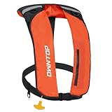 Owntop Inflatable Swim Jacket for Adults, D-Ring Attachment, Low Profile Manual Swim Vest, 24g CO2 Cylinder for Kayak, Fishing, Paddle Sports, Orange