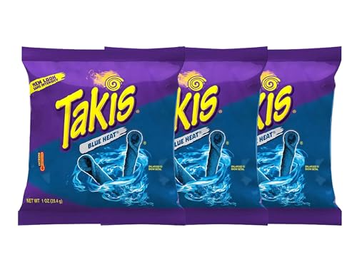 Cyngert 3 x Takis Blue Heat 28,4 g Hot Chilli Pepper Tortilla chips de México