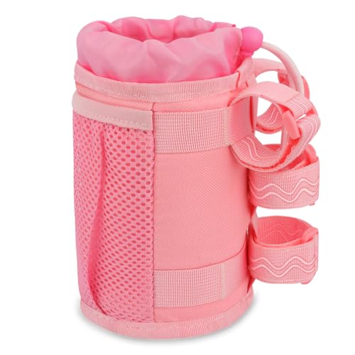 Janety Porte-bouteille pour vélo, avec poche en filet sans vis, support stable pour VTT, pliant, vélos de course et ville, fauteuils roulants (sans bandoulière)