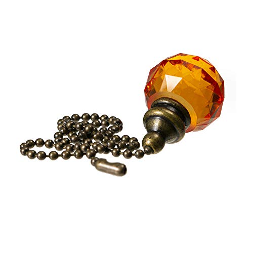 Dayone Ceiling Fan Pull Chains Pendant Pull Chain Extension Ceiling Fan Chain Extender For Ceiling Light Lamp Fan Chain 2Pack (Dark Brown) #TOP2