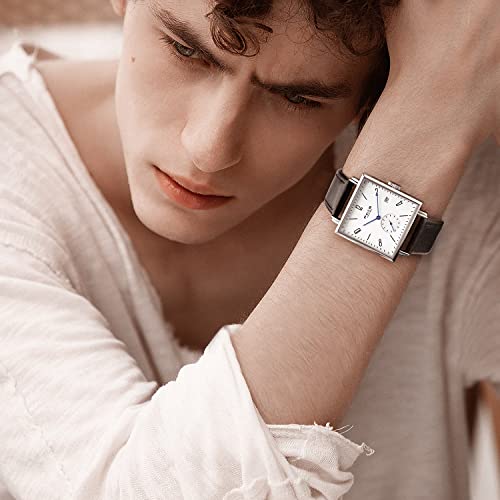 Image of FEICE Unisex Square Watch Men's Bauhaus Automatic Watch Mechanical Watches Analog Wristwatch -Sapphire Mirror -34mm Case -FM301