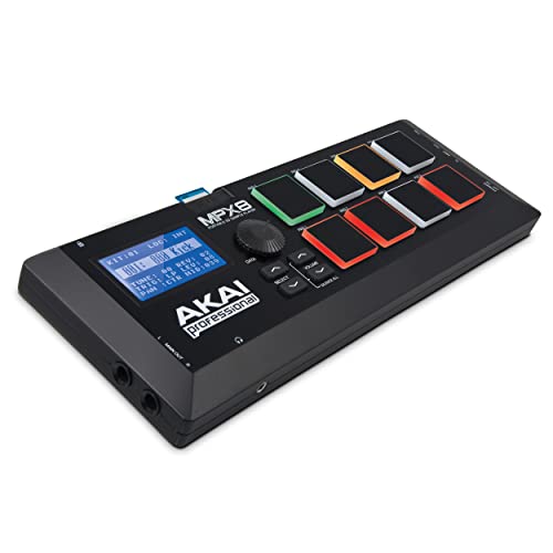 AKAI Professional MPX8 - Controlador USB MIDI y lanzador de samples portátil con 8 pads sensibles a...