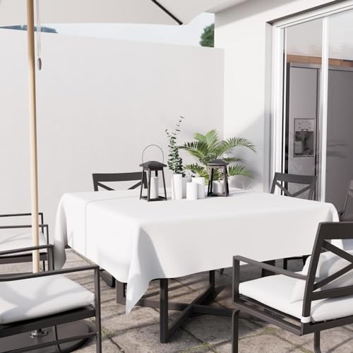 Soleil d'ocre Tovaglia Antimacchia, Bianco, 140 x 140 cm - immagine 3