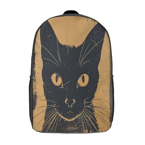 Sac à dos pour enfants motif chat siamois 43cm pour l'école primaire