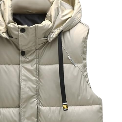 Gilet matelassé pour homme avec capuche veste sans manche déperlante