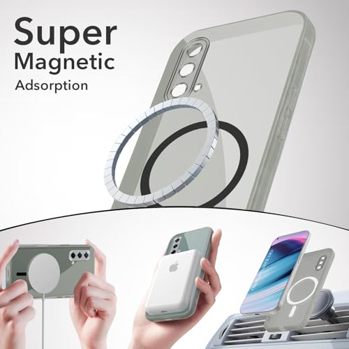Image of Jkobi Lifetime Anti-Yellow MagSafe Compatible Clear Back Cover Case for OnePlus Nord CE 5G (Sleek Hard Crystal | Shockproof and Camera Protection)