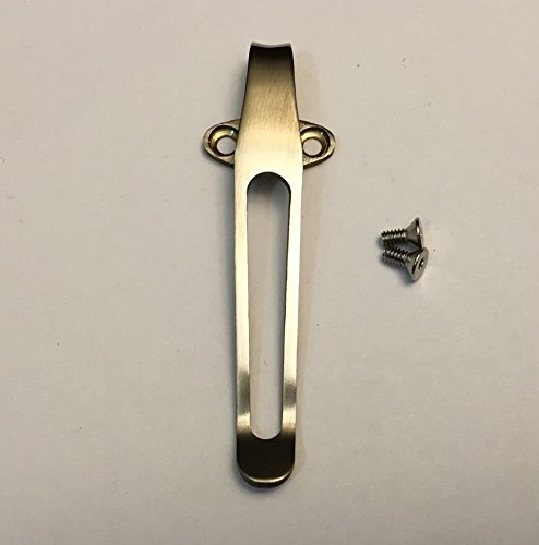 Titanium Deep Carry Pocket Clip for Spyderco Native 5 FRN Lightweight C41PBK5 C41SBK5 C41PPN5 C41PDBL5