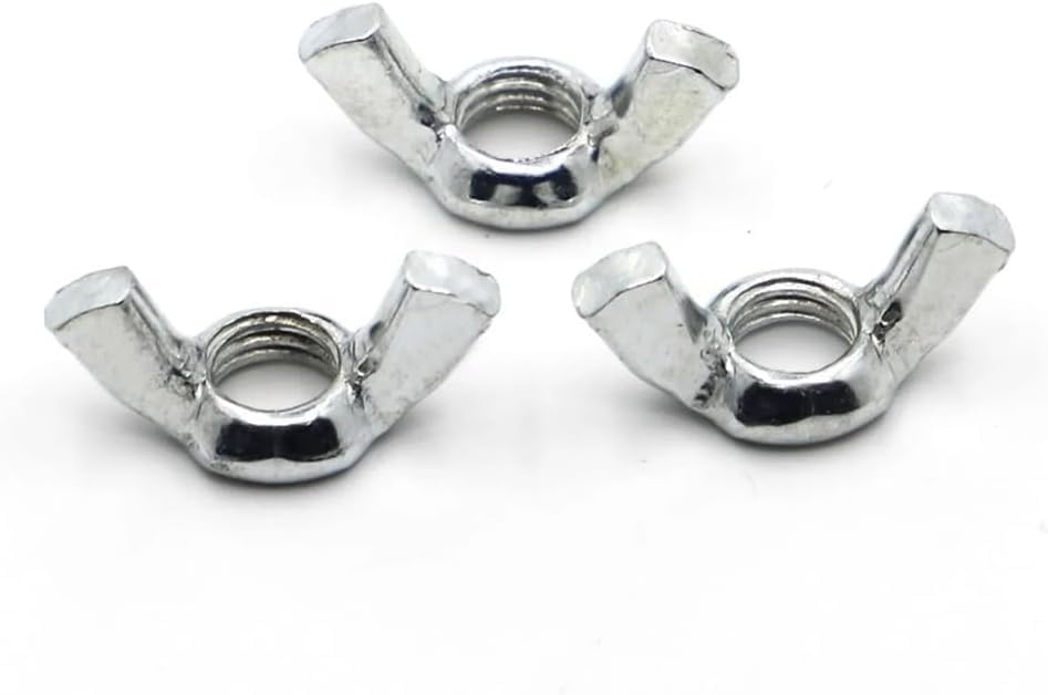 Wing nut, Hand Twist nut, Wing Nuts 304 Stainless Steel Hand Tight Cap(M5 10pcs)