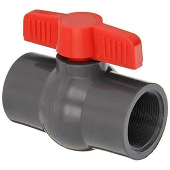 1'' PVC BALL VALVE THREADED PACK OF 2