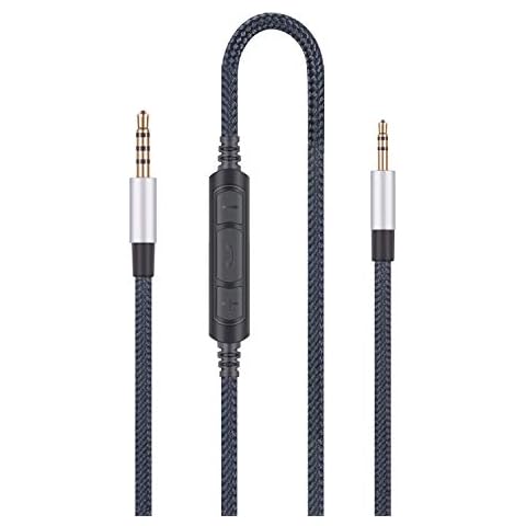 3.5mm to 2.5mm Male Audio Replacement Cable Compatible with Bose oe2, oe2i, AE2, QC35 Headphones, Remote Volume Control & in-Line Mic Cord Compatible with Samsung Galaxy Huawei Android Cover