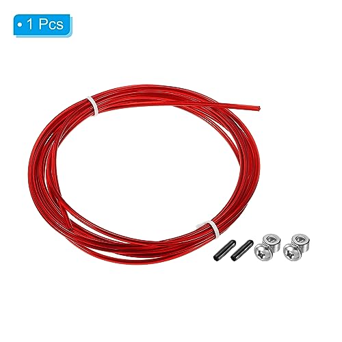 PATIKIL 10Ft Speed Jump Rope Replacement Cable, 2.5mm Professional Skipping Rope Steel Wire Replace for High Speed Jump Ropes Red - Image 3