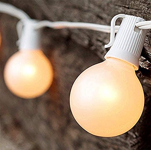 Sunsgne G40 Globe Replacement Bulbs With Frosted White, 1.5 Inch -5 Watt -Screw Base -Fits E12 And C7 Sockets, 25 Pack #TOP2