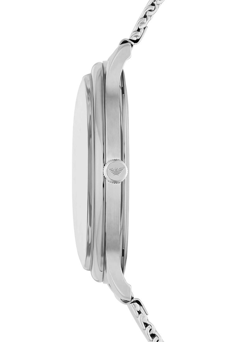 Emporio Armani Watch for Men, Quartz Movement and 42mm Case Size with Stainless Steel, Leather or Silicone Strap