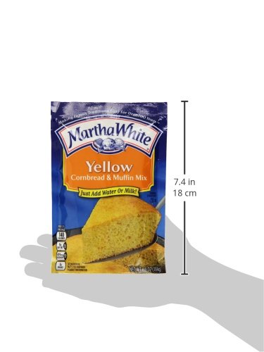 Martha White Yellow Cornbread and Muffin Mix, 6.5 Ounce (Pack of 12)