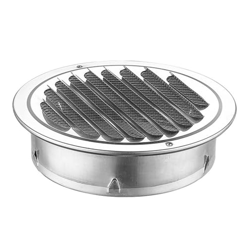 Grille de ventilation acier inoxydable ronde 100 mm pour l'aération de cuisine saine